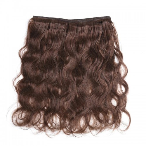 #4 Chocolate Brown Body Wave Brazilian Human Hair Bundles | Human Hair Wig | Lace Front